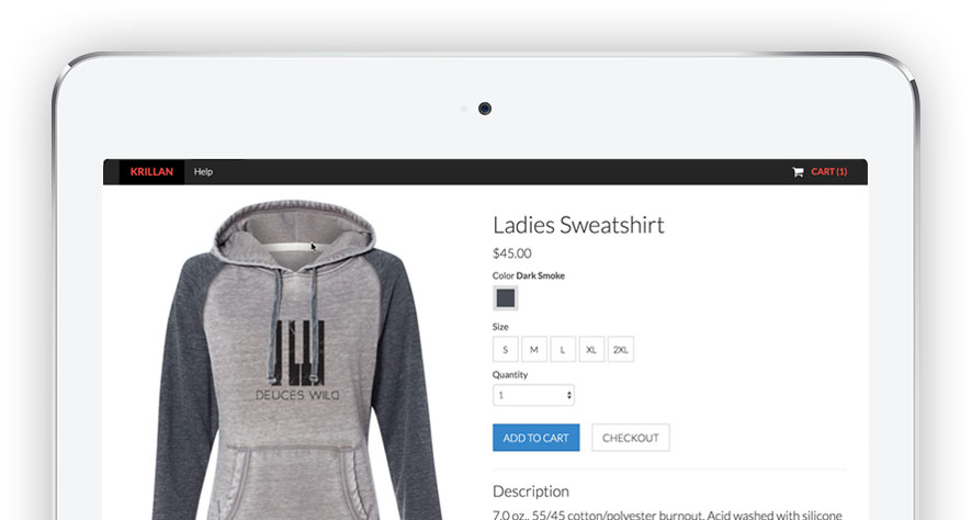 Krillan Online Storefront